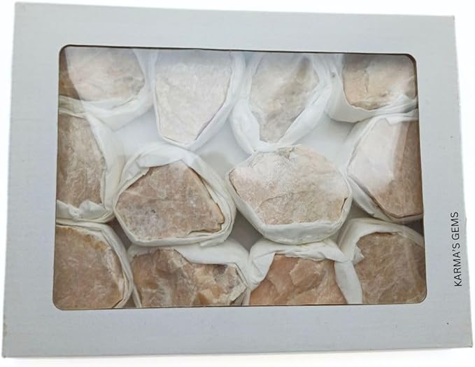 Mineral Crystal Flat Box (Peach Moonstone)