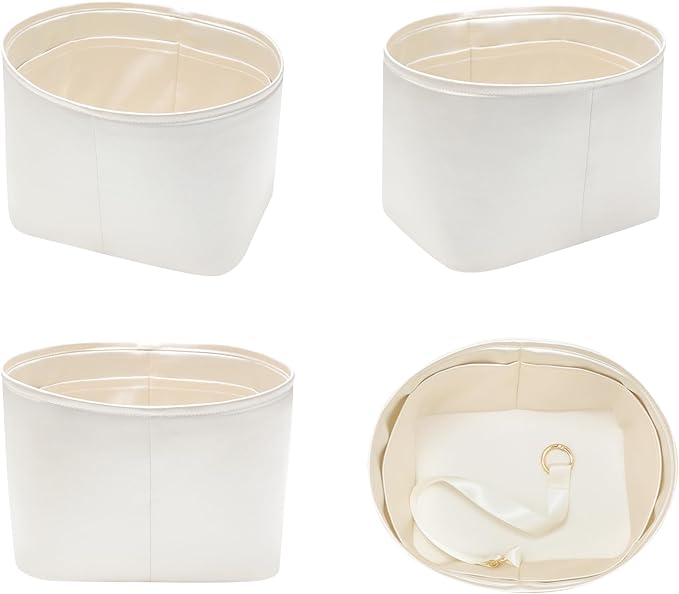 Silky Bag Insert Fit for Hermes Picotin 18/22, Silky Purse Organizer, Lightweight and Silk Touch (Fits PC18, Craie/Nata)