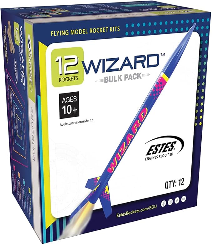 Estes Wizard Rocket Bulk Pack (Pack of 12)