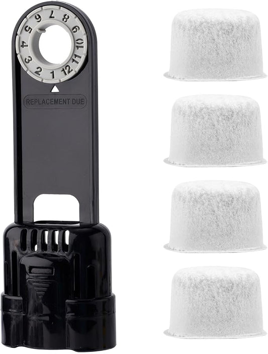 5pcs Starter Kit for Keurig 1.0 Brewers, 4pcs Water Filter Cartridges & Filter Holder Coffee Machine Filter Replacement Kit for Keurig 1.0 Coffee Makers