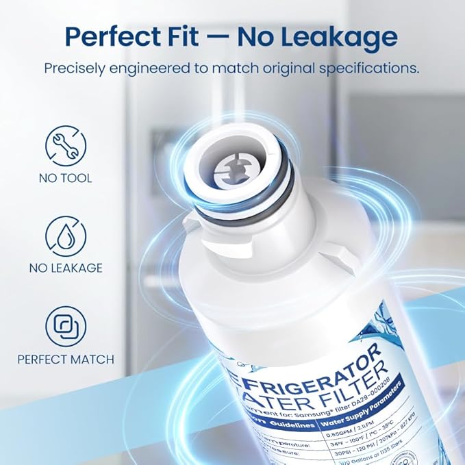 2026 NEW LT1000PC Water Filter & Air Filter Replacement for LG LT1000P, ADQ747935, LT120F – 3x2-Pack Combo