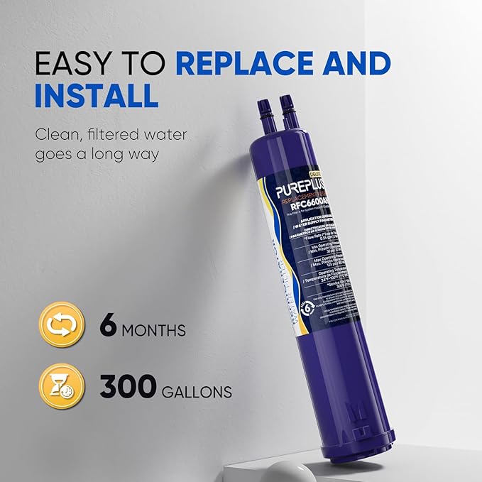 PUREPLUS Compatible with 4396841, 4396710, Everydrop® Filter 3, EDR3RXD1, 46-9083, 46-9030, 9030, 9083, Refrigerator Water Deluxe Filter, 3Pack