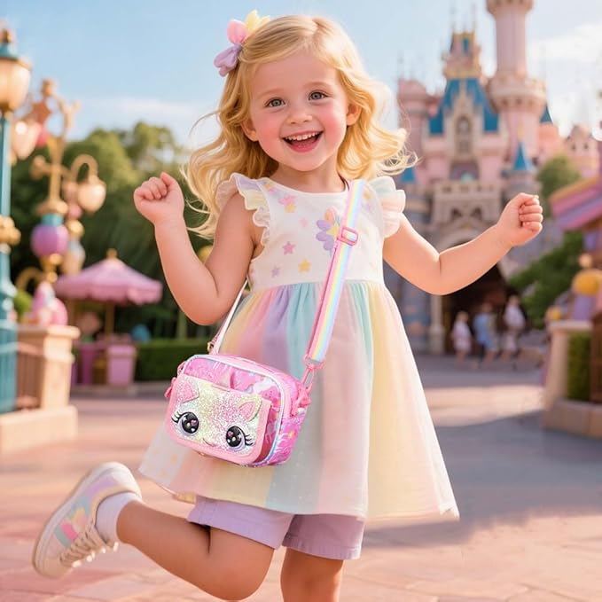 Girls Purse for Kids Age 3-12 - Purse for Little Girl Gifts, Crossbody Bag