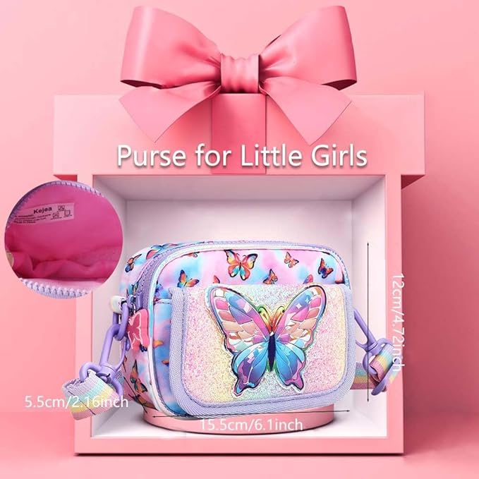 Girls Purse for Kids Age 3-12 - Purse for Little Girl Gifts, Crossbody Bag