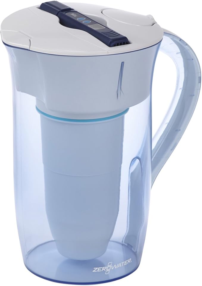 ZeroWater 10-Cup and 20-Cup 5-Stage Water Filter Pitchers/Dispensers with 0 TDS
