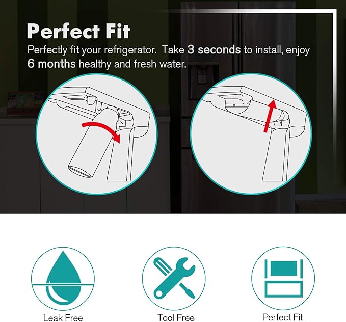 ICEPURE PLUS ADQ747935 NSF/ANSI 53 Certified Replacement for LG LT1000P, Kenmore Elite 9980 LT1000PC ADQ74793501 LT1000 MDJ64844601 RWF4700AC LFXS26973S Refrigerator Water Filter, 2PACK