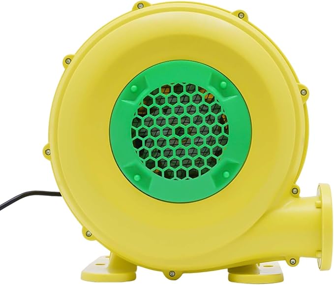Bounce House Blower, 1100W 1.5HP Air Blower Commercial Electric Blower for Inflatable 3250rpm IP24 Low Noise Portable Fan Pumpfor Water Slide Jumper Bouncy Castle