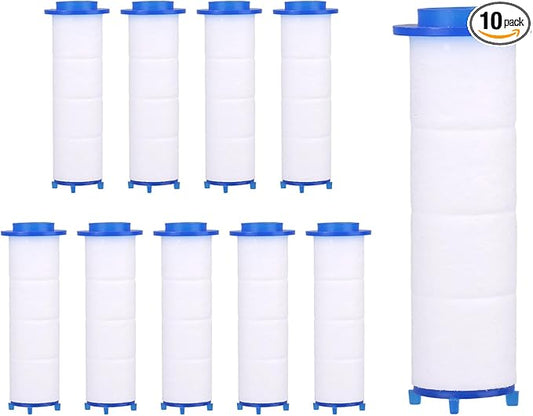 10pcs Shower Head Filter for Drivese, Turbo Shower Head Filters Replacement Water Cartridge Filter Core for Drivese Handheld Showerhead