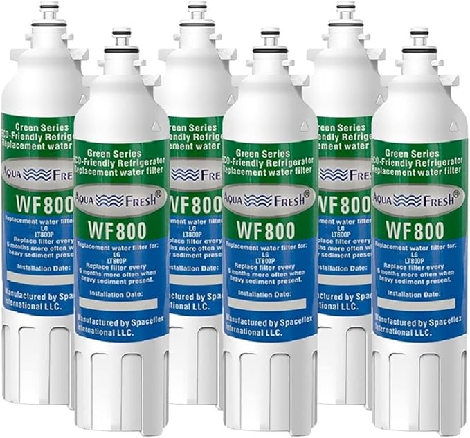 Aqua Fresh LG LT800P Water Filter Replacement for LG LT800p, ADQ73613401, ADQ73613402, ADQ73613408, ADQ75795104, LSXS26326S, LMXC23746S, LMXC23746D. (6 Pack)