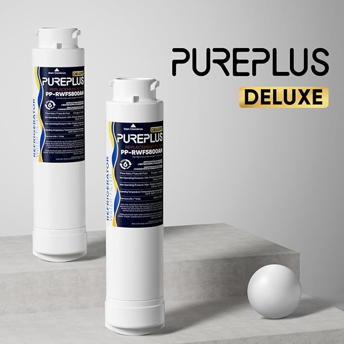 PUREPLUS Refrigerator Water Filter, Compatible with Frigidaire EPTWFU01, EWF02, Pure Source Ultra II, 3Pack