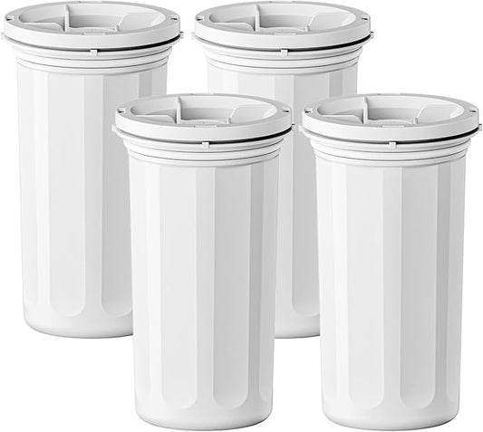 Compatible with New Culligan Pitcher Replacement Filter ZEROF01, Multi-Stage Filtration Water Filter, Reduces Lead, PFAS, Mercury, Chromium & Contaminants by Sensiblopt, 4 Pack