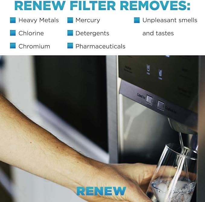 Renew Replacement for LG LT800P, ADQ73613401 and Kenmore Elite 46-9490, 9490, 469490, ADQ73613402 Refrigerator Water Filter (1 Pack)
