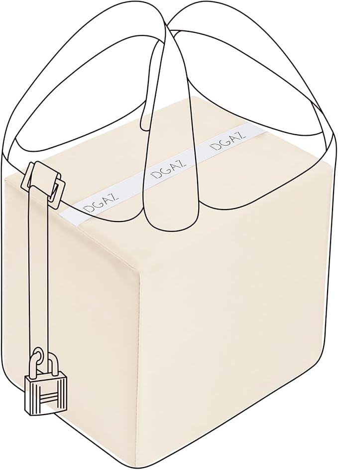 DGAZ Purse Pillow Shaper Insert For picotin Bags,Luxury Handbag Tote Shapers, Memory Foam(Craie,PC22)