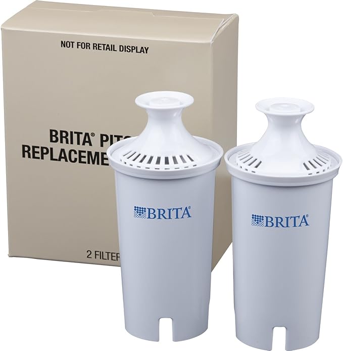 Brita Standard Water Filter, Standard Replacement Filters for Pitchers and Dispensers, BPA Free - 2 Count
