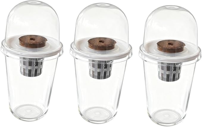 Pot Set Growing Kit Kit Germination Set Made of PP Material Soil for Garden Office Break Ro, 3 Kit