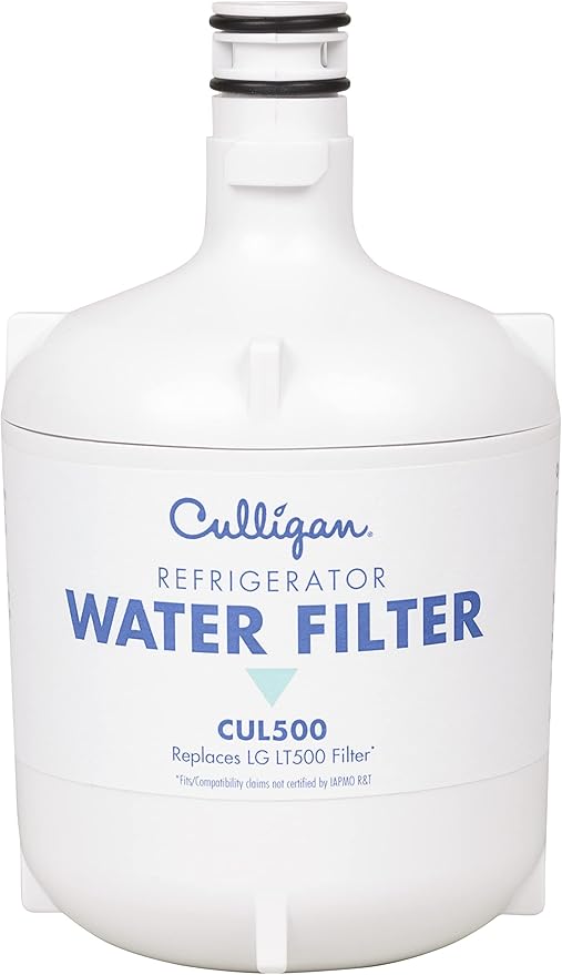 Culligan CUL500 Refrigerator Water Filter Replacement for LG Water Filter (LT500P) Replace Every 6 Months Pack of 1