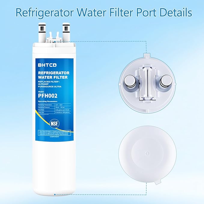 Water Filter Replacement for Frigidaire FGHS2631PF4A, FGHC2331PFAA, FGHC2331PFCA, FGHS2655PF5A, FGHC2331PF7, FGHS2631PF3, FGHF2366PFEA Refrigerator (3 Pack)