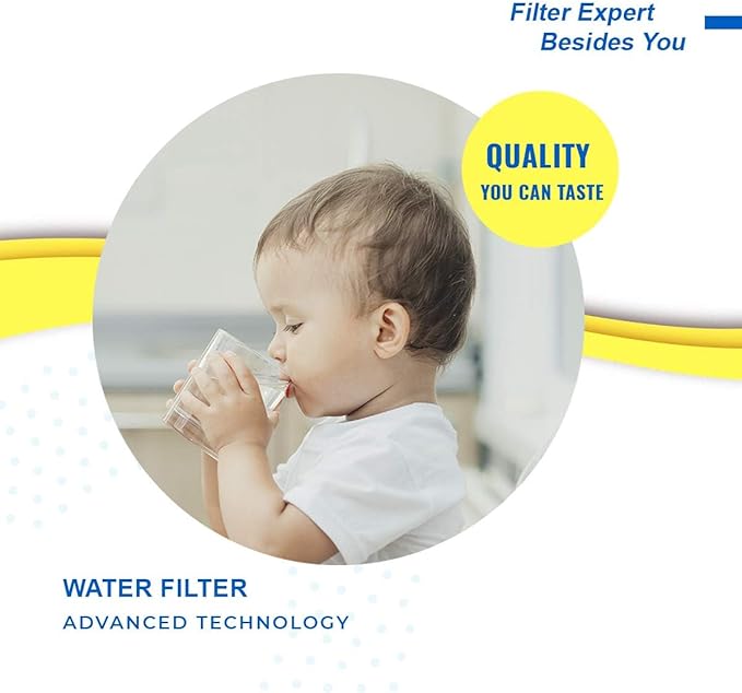 EXCELPURE WHR1RXD1 Refrigerator Water Filter Replacement for EDR1RXD1, Everydrop® Filter 1, W10295370A, KAD1RXD1, 46-9081, 46-9930, P4RFWB, P5WB2L, PS2378001, 4Pack