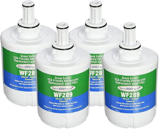 Aqua Fresh DA29-00003G Water Filter Replacement for Samsung DA29-00003B, DA29-00003F, DA29-00003A, HAFCU1, HDX FMS-1, RSG257AARS, RFG237AARS, RFG297AARS, RS22HDHPNSR Refrigerator (4 Pack)