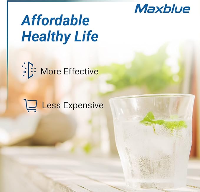 Maxblue UKF8001 Refrigerator Water Filter, Replacement for Maytag UKF8001, EDR4RXD1, EveryDrop Filter 4, Whirlpool 4396395, UKF8001AXX-200, Kenmore 469006, 469992, Puriclean II, Pack of 1