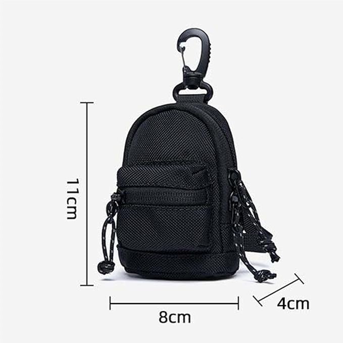 Mini Backpack Case for AirPods 4 2024 AirPods Pro 3,Purse Coin Wallet Keychain Pouch with Detachable Adjustable Long Lanyard & Lock, Multi-Functional Cable Organizer Travel Pouch for Women
