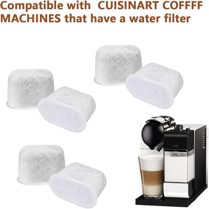 Replacement Charcoal Water Filters for Cuisinart 8 Pack Coffee Filter Replacement Fits all Cuisinart Coffee Machines