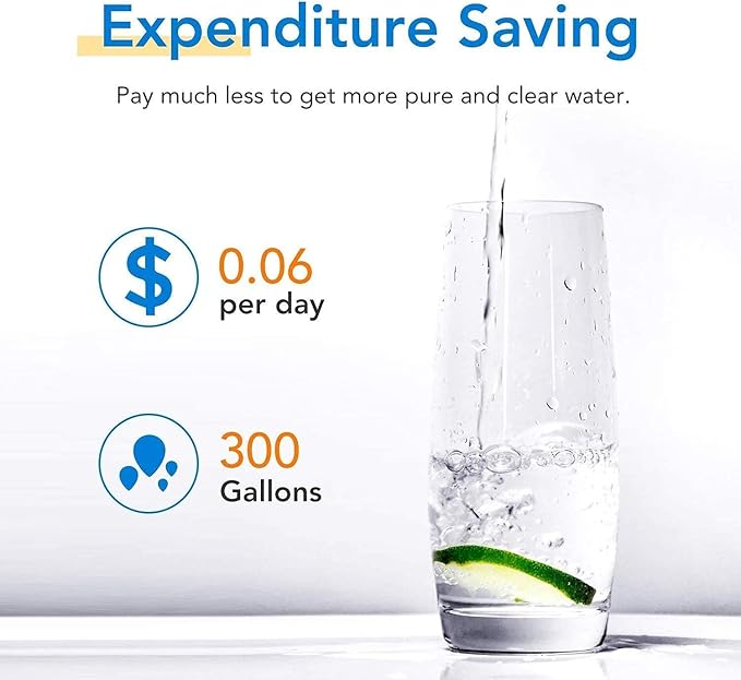 ICEPURE UKF8001 Replacement for Whirlpool EDR4RXD1, 4396395, Maytag UKF8001AXX-200, EveryDrop Refrigerator Water Filter 4, RFC0900A, FMM-2, WF295, UKF8001P, 469006, PUR, Puriclean II, RWF0900A, 1PACK