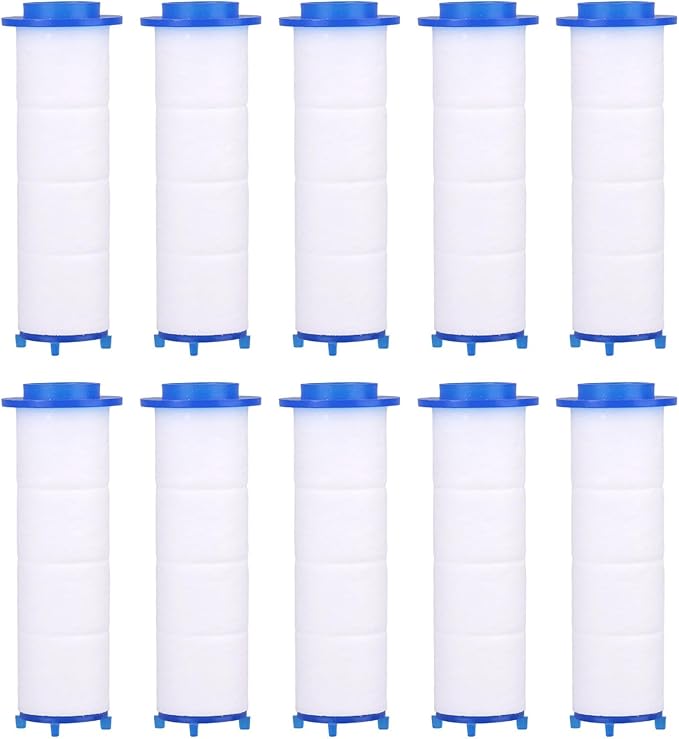 10pcs Shower Head Filter for Drivese, Turbo Shower Head Filters Replacement Water Cartridge Filter Core for Drivese Handheld Showerhead