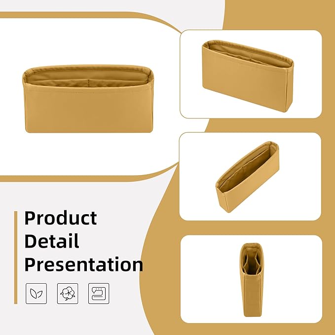 DGAZ Purse Organizer Insert，Silk Bag Organizer，Luxury Handbag & Tote Shaper Fits Chanel CF Bags