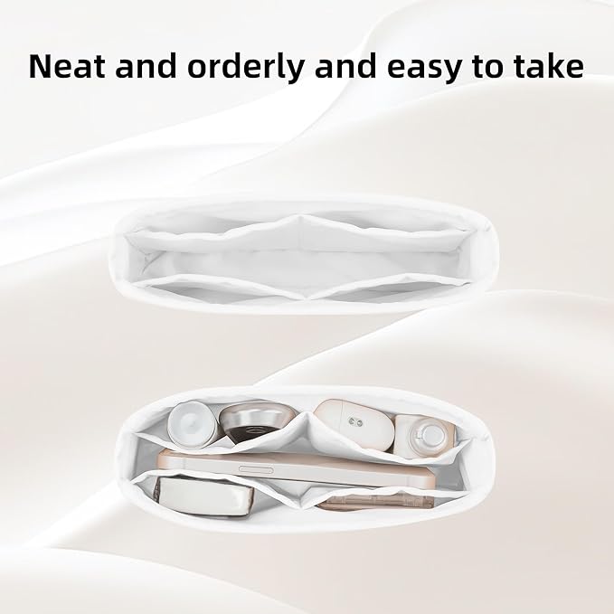 DGAZ Purse Organizer Insert，Silk Bag Organizer，Luxury Handbag & Tote Shaper Fits Chanel CF Bags