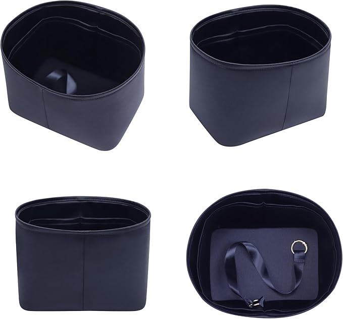 Silky Bag Insert Fit for Hermes Picotin 18/22, Silky Purse Organizer, Lightweight and Silk Touch (Fits PC22, Blue Nuit)
