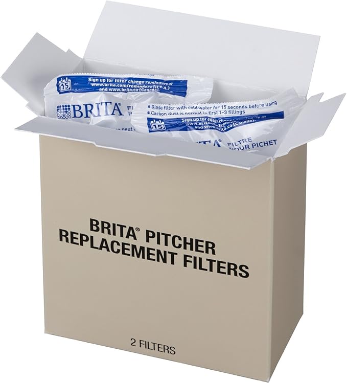 Brita Standard Water Filter, Standard Replacement Filters for Pitchers and Dispensers, BPA Free - 2 Count