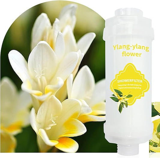Shower Filter Vitamin C for Hard Water Filter Shower Aromatherapy Bathroom Accessories Remove Chlorine Fluoride Heavy Metals Improves Skin Condition Protects Hair Orchid Scent