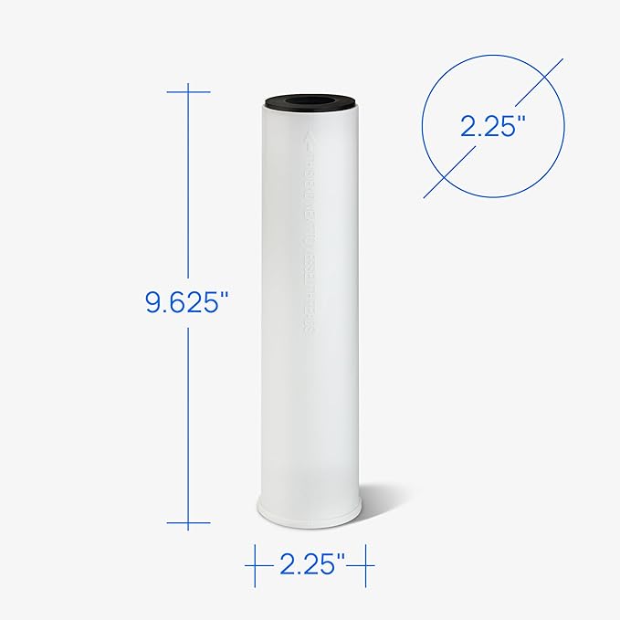 Culligan D-20 Undersink Water Filter Replacement Cartridge for Water Filtration System - Easy Installation & Compatible Design Fits Standard Underskink Systems, Redcuces Sediment, Rust, Dirt & Scale