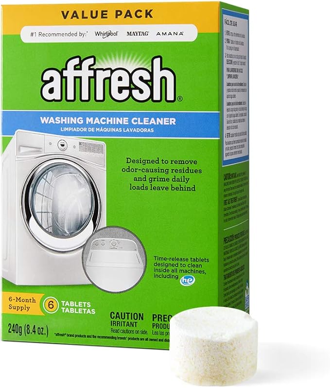 everydrop by Whirlpool Ice and Water Refrigerator Filter 2, EDR2RXD1, Single-Pack + Affresh Washing Machine Cleaner, 6 Month Supply