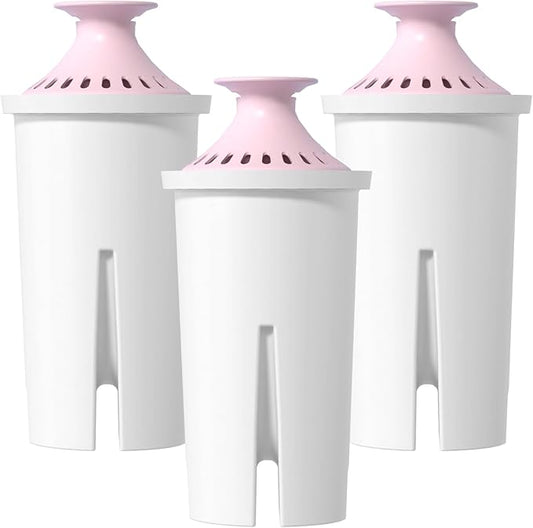 Overbest 7006-MG Magnesium Pitcher Water Filter, Replacement for Brita® Filter, Pitchers and Dispensers, Brita® Classic 35557, OB03, Mavea® 107007, and Amazon Basics® 10-Cup Pitcher, 3 Pack