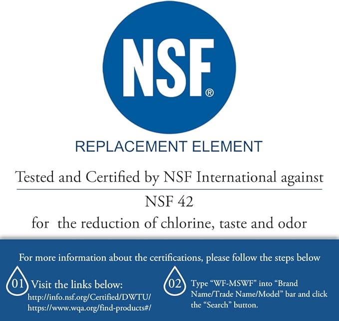 3-Pack Replacement for General Electric PSCS3RGXAFSS Refrigerator Water Filter - Compatible with General Electric MSWF Fridge Water Filter Cartridge