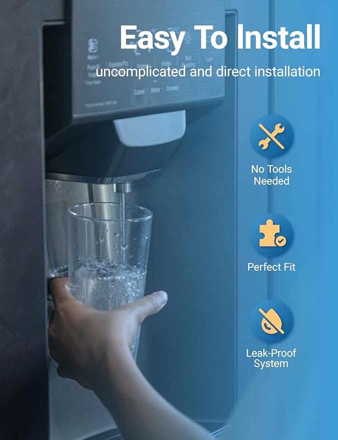 Adq360061 Water Filter Replacement for LG Lt700p Adq36006101 Lfds22520s, Cobectal Water Filter Replacement for kenmore 9690 469690 Adq36006102 Lfxc24726s Lfxc29626s Rwf1200a Filter, 4-Pack