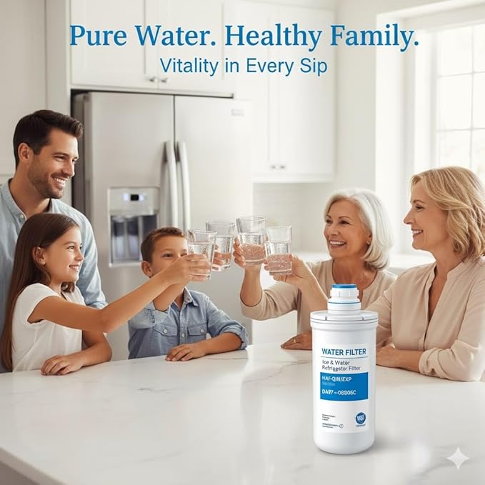 HAF-CIN/EXP DA29 Water Filter Replacement – Compatible with DA29-00020B – Carbon Block 99% Contaminant Reduction – Fresh Water & Ice – 18 Month Life 3 PACK