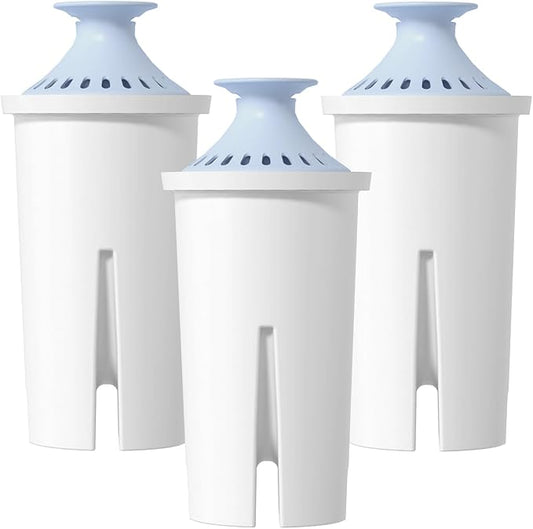 Overbest 7006-AL Alkaline Water Filter, Replacement for Brita® Filter, Brita® Pitchers and Dispensers, Classic 35557, OB03, Mavea® 107007, and Amazon Basics® 10-Cup Pitcher, 3 Pack