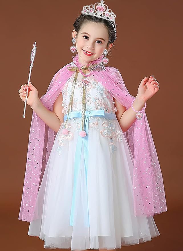 10Pcs Princess Dress up Tutu Crown Accessories Tiara Ballet Tutu Skirt for Girls Costume Party Favors