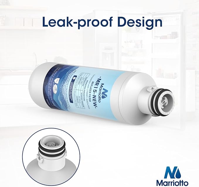 MARRIOTTO Water Filter LT1000PC Replacement for Refrigerator, Compatible with LT1000PC/PCS, LT1000PC, LT-1000PC, MDJ64844601, ADQ747935 ADQ74793504 Water Filter (4+4)