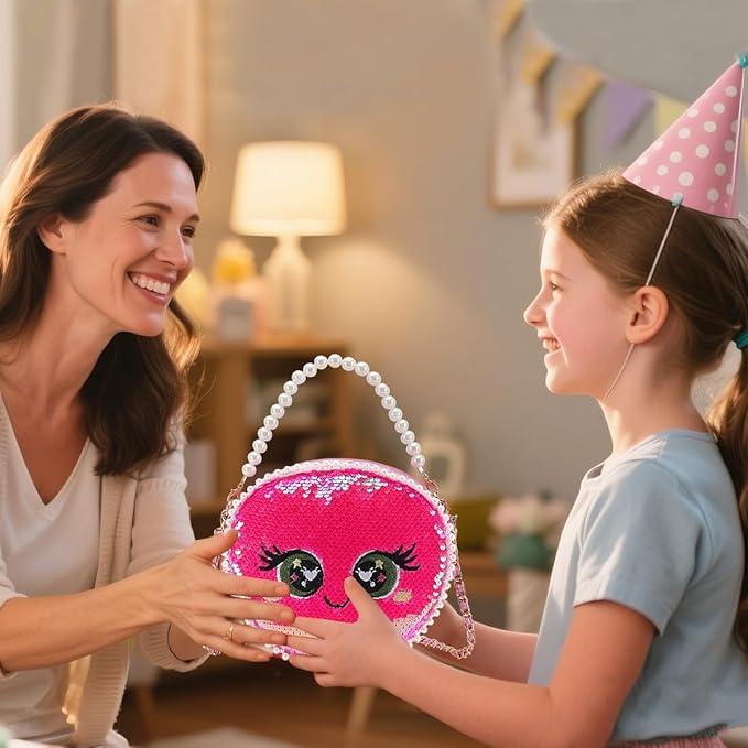 Girls Purse for Kids Age 3-12 - Purse for Little Girl Gifts, Crossbody Bag