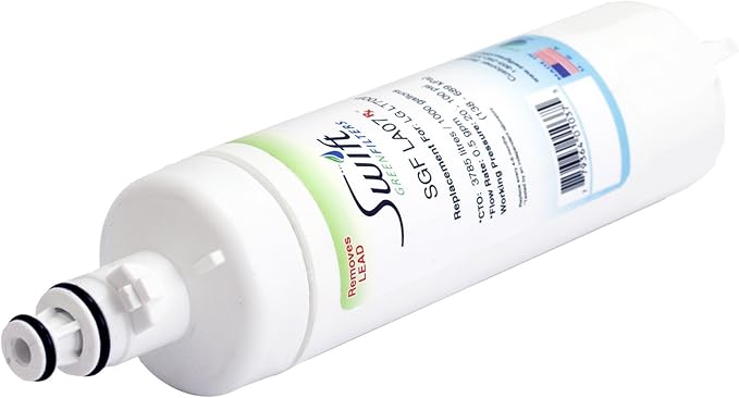 SGF-LA07 Rx Pharmaceutical Replacement water filter for LG LT700-P, 46-9690, ADQ36006102, ADQ36006101,EFF-6032A,PH21410 by Swift Green Filters (1pack)