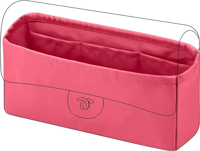 DGAZ Purse Organizer Insert，Silk Bag Organizer，Luxury Handbag & Tote Shaper Fits Chanel CF Bags