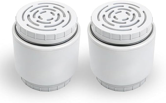 Replacement Cartridge Compatible with AquaBliss SF400 SF500, Multi-Stage Shower Water Filter, Helps Reduce Chlorine, Rust, Scale, Soothes Dry Itchy Skin (2 Packs)