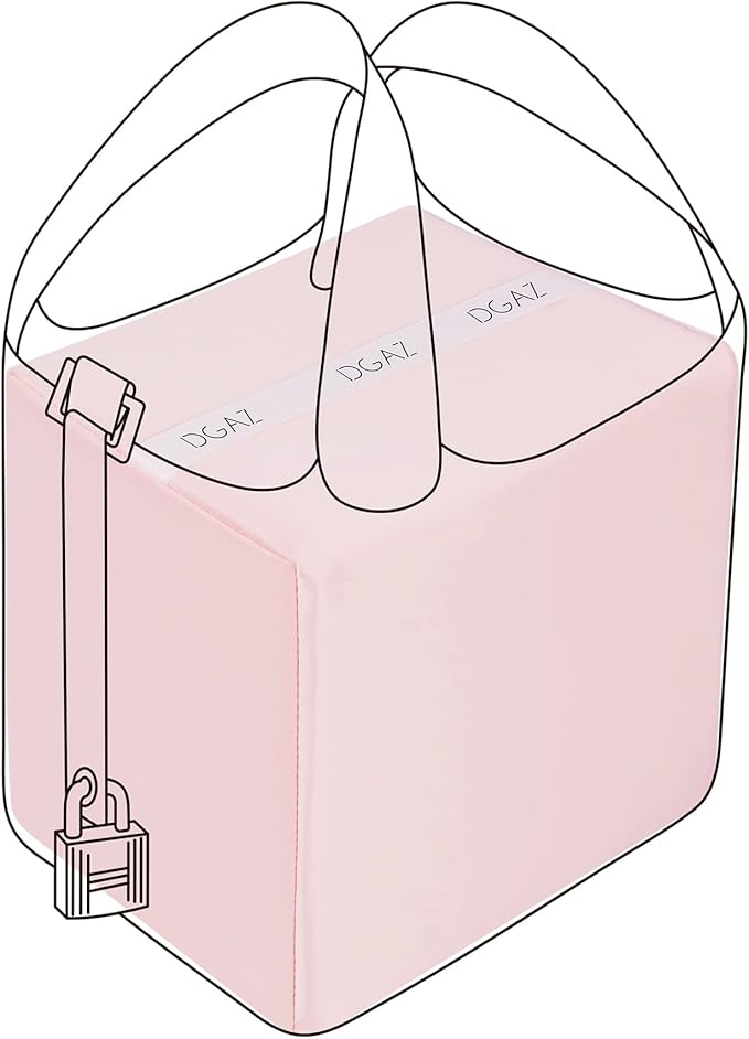 DGAZ Purse Pillow Shaper Insert For picotin Bags,Luxury Handbag Tote Shapers, Memory Foam (Pink,PC18)