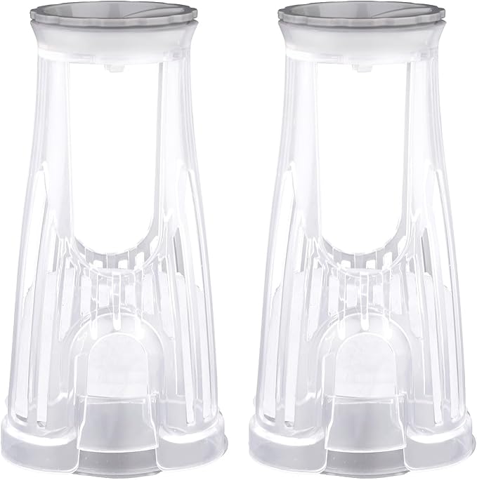 2pcs Coffee Machine Water Filter Holder for Keurig, Durable Filter Holder Short Handle Starter Kit Replacement Accessories for Keurig 2.0 K200 K250 K-Compact K-Duo K-Latte Models (Transparent)