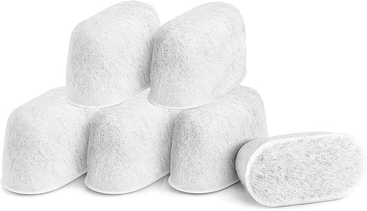 6 Pack Charcoal Water Filters Compatible with Breville BWF100 Machines, Single Cup Brewer Replacement Water Filter Replacements for Breville Espresso Machine