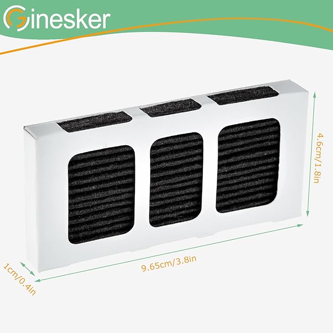4 Pack Refrigerator Air Filter Replacement for Frigidaire Paultra2, Pure Air Ultra II, Pureair Ultra 2, and Electrolux 242047805, 5303918847, EAP12364179